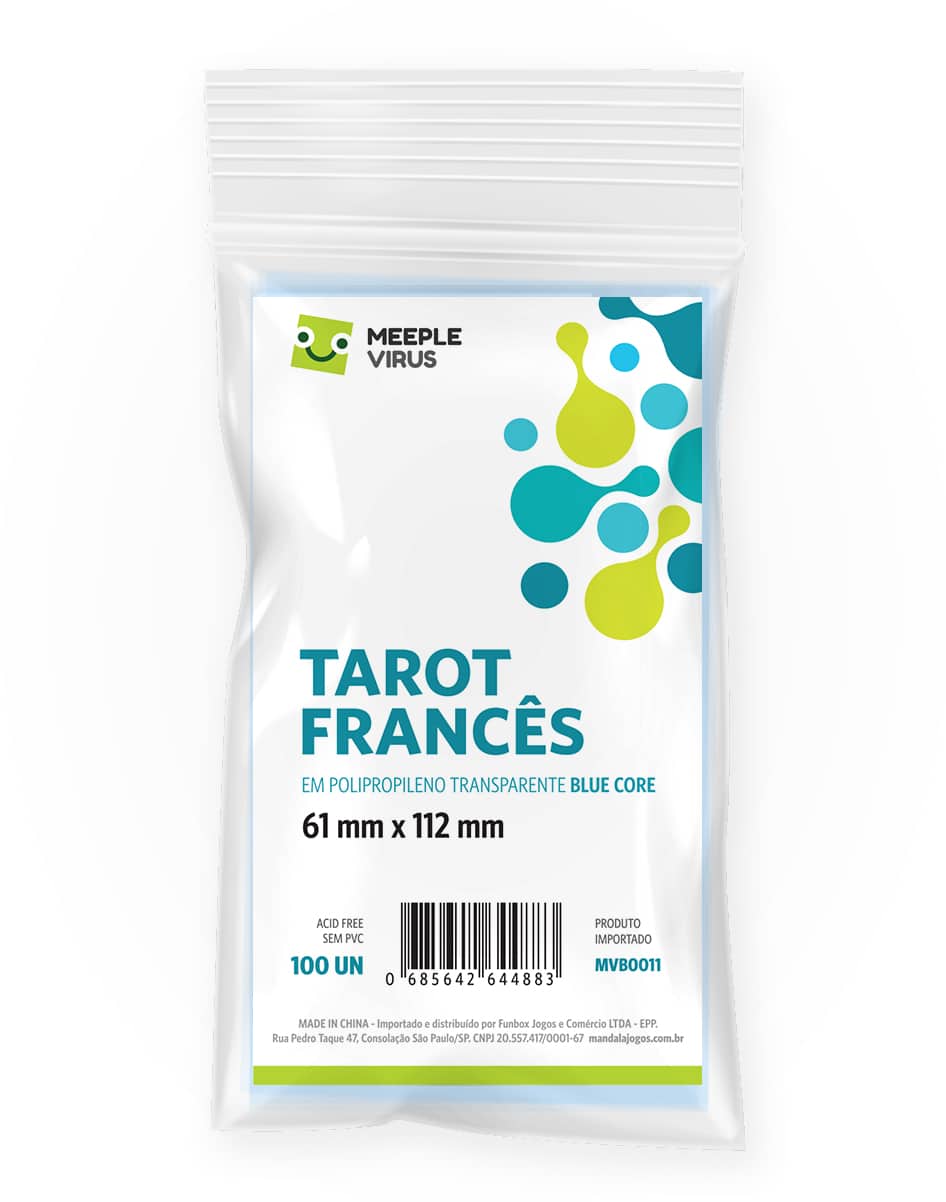 Sleeves TAROT FRANCES 61x 112mm (Blue Core)-0