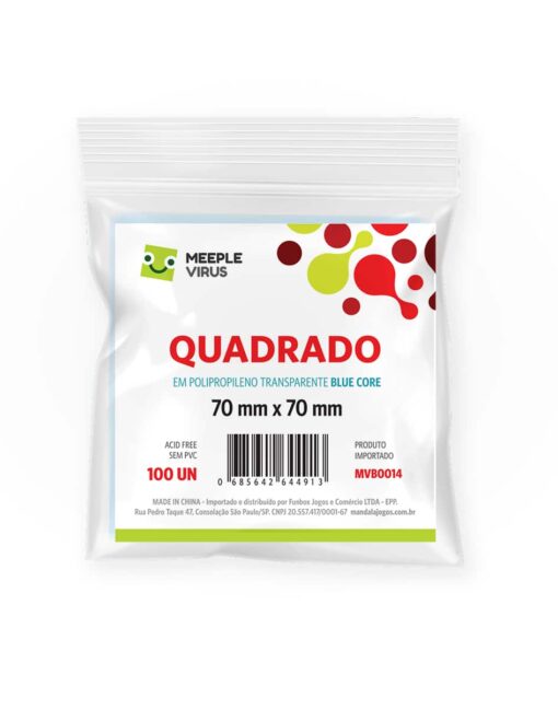 Sleeves QUADRADO 70 x 70mm (Blue Core)-0