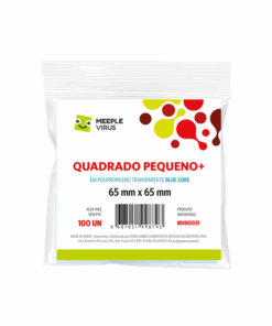 Sleeves Quadrado Pequeno + Blue Core (65x65mm)